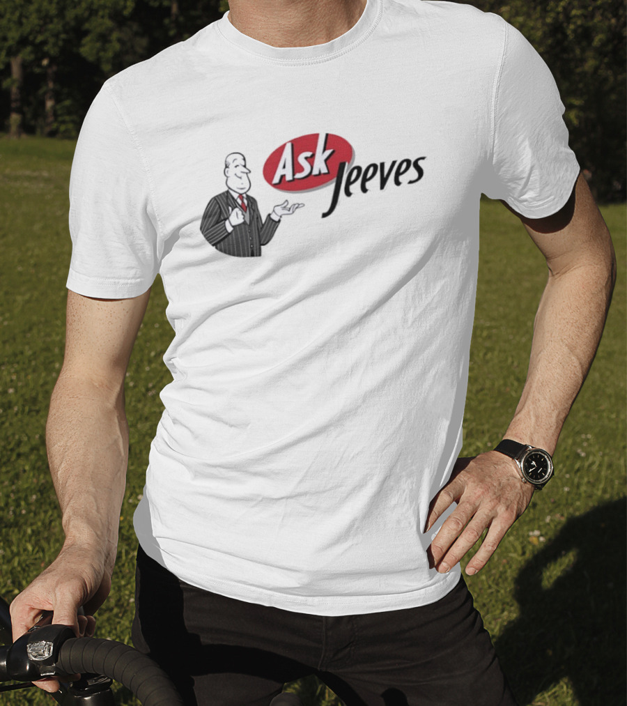 Ask Jeeves Classic Vintage Internet Butler T-Shirt