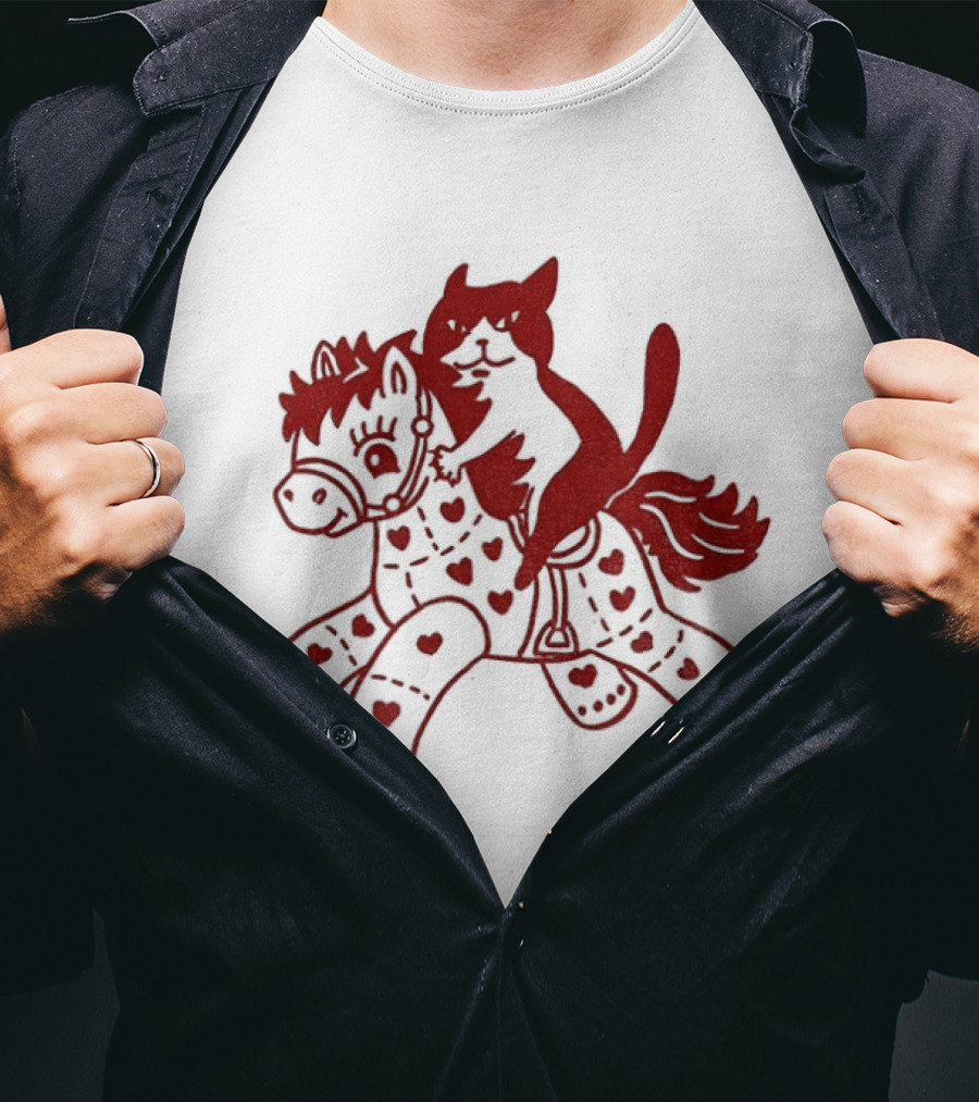 Cat Lovers New Year Of The Horse 2026 Embrace The Celebration T-Shirt