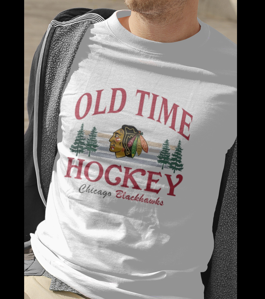 Old Time Hockey Chicago Blackhawks Retro NHL T-Shirt