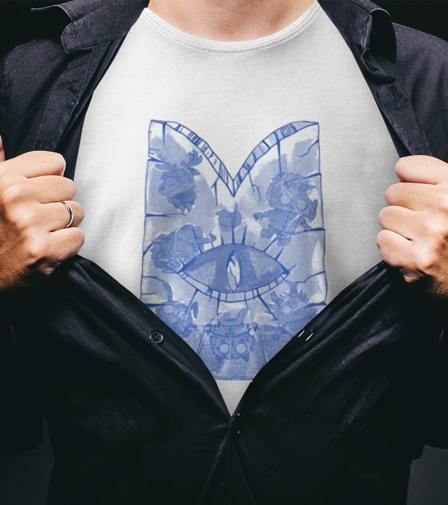 Cult Of The Lamb Ice Crown Eye Symbol Characters T-Shirt