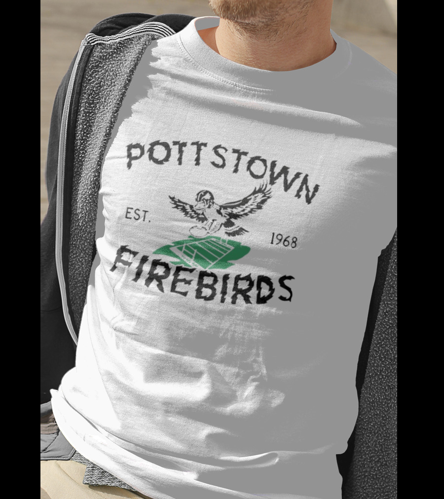 Pottstown Firebirds Football Est 1968 Vintage Eagle T-Shirt