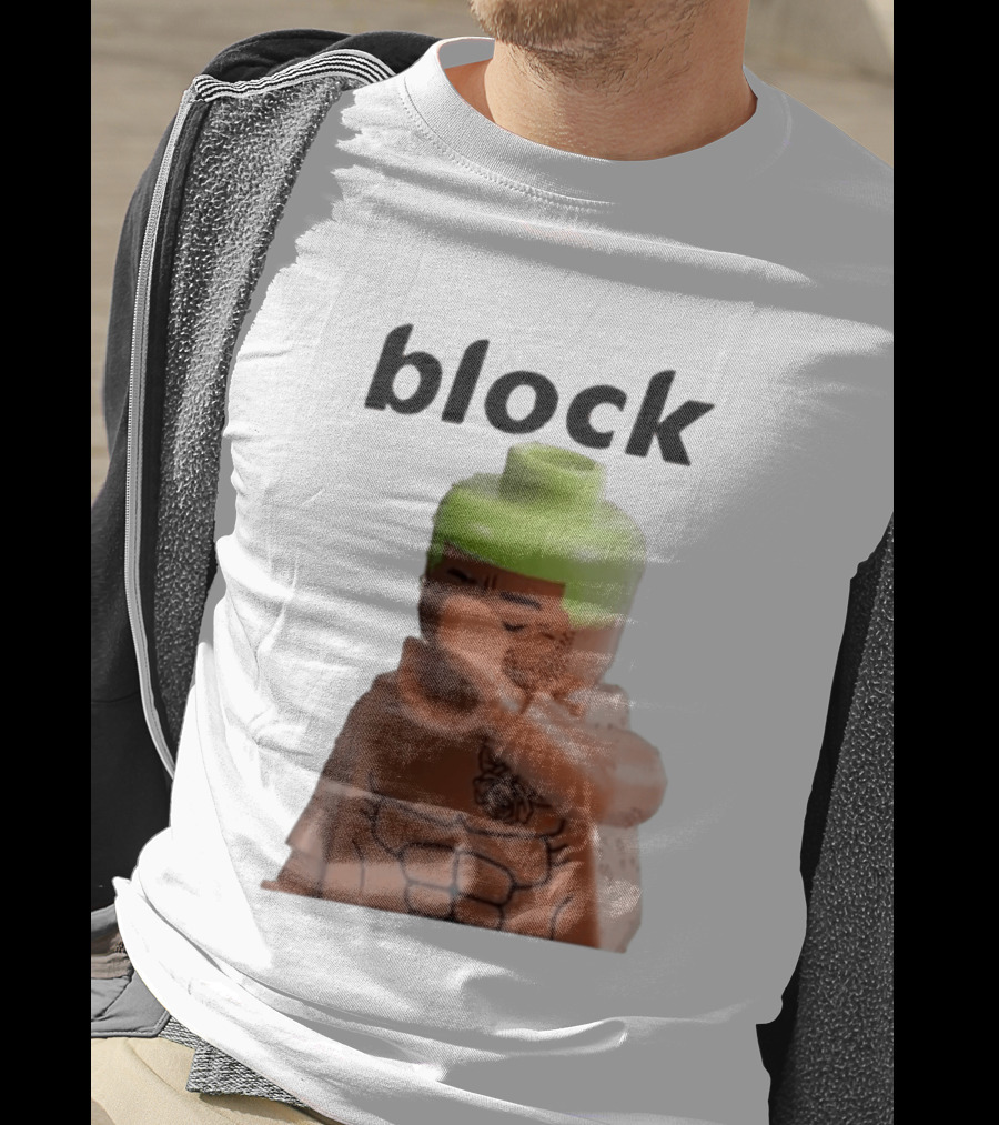 Block The Don Block LEGO Minifigure Style Dabbing Pose T-Shirt