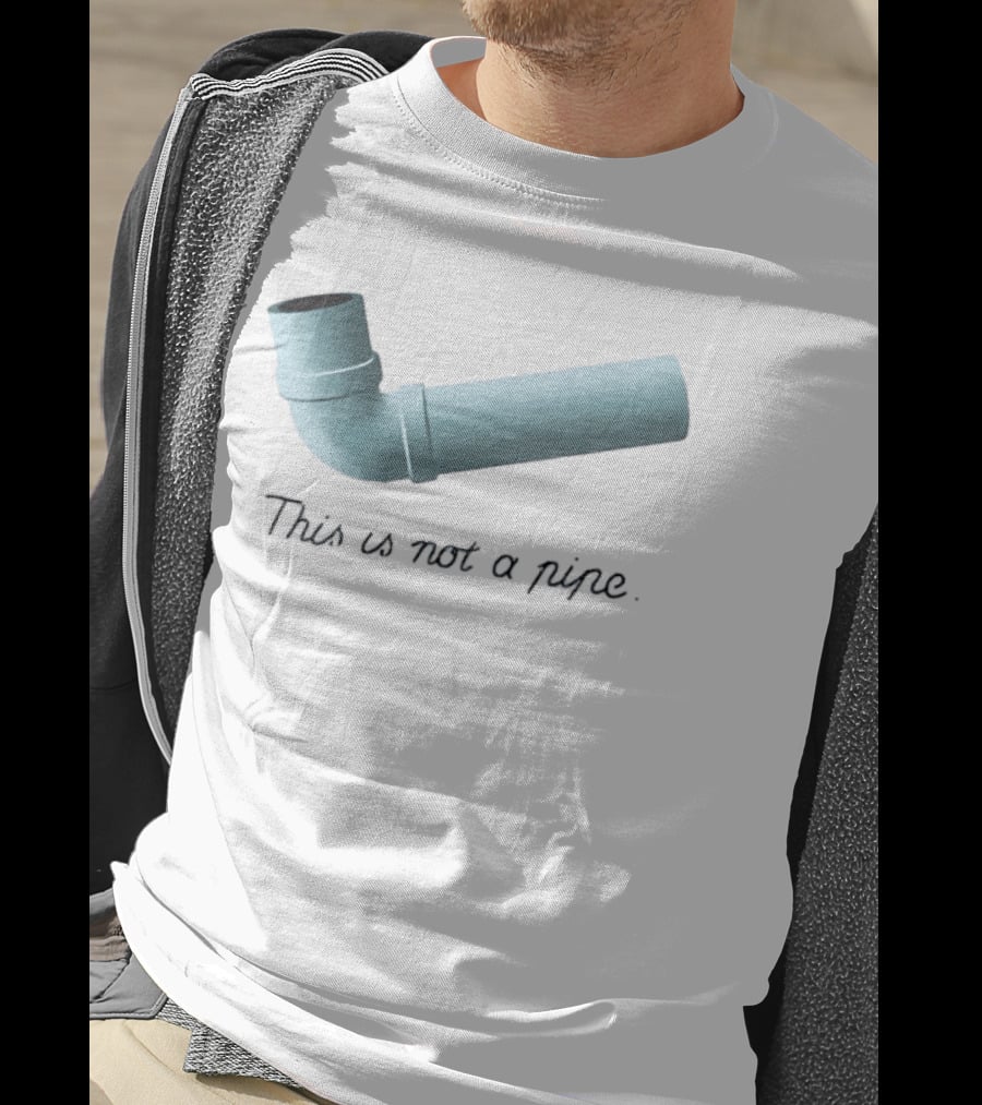 This Is Not A Pipe Surrealism Meme Twist T-Shirt