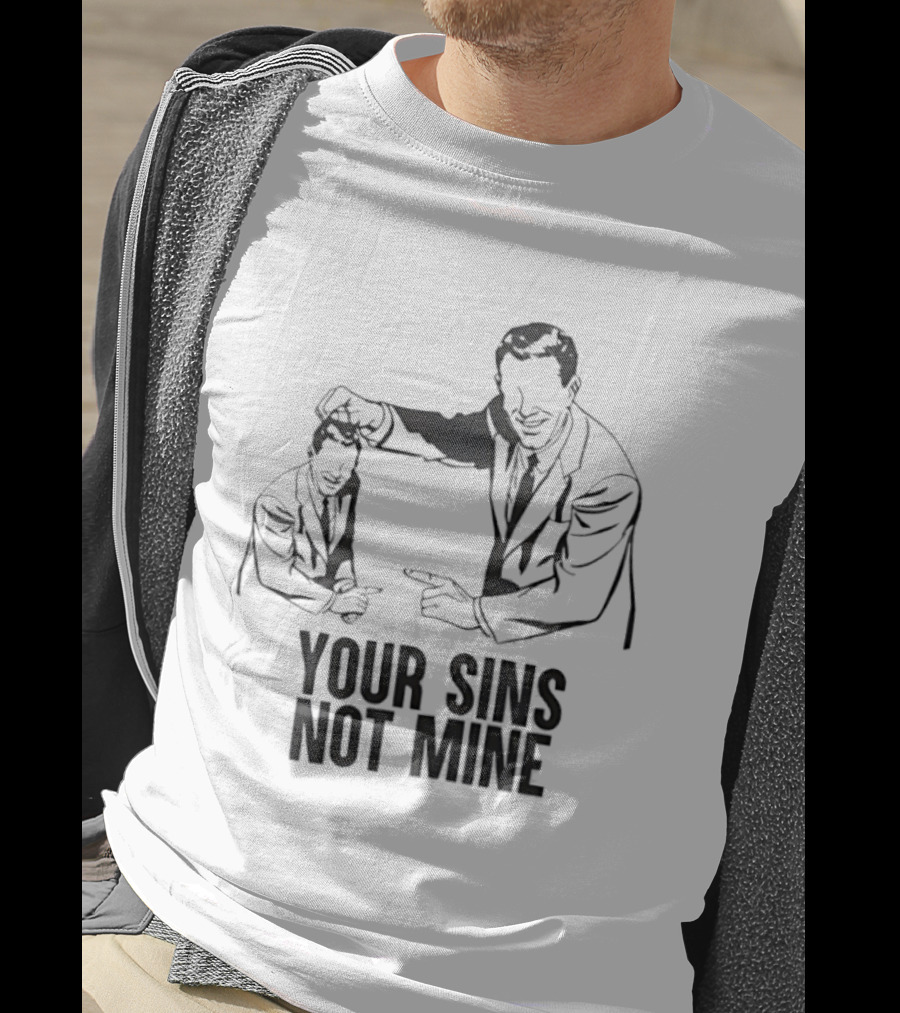 Your Sins Not Mine Retro Comic T-Shirt