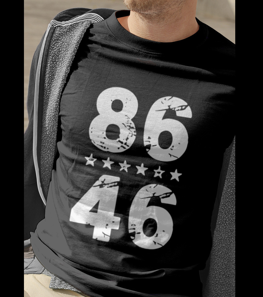 Impeach Biden 8646 86 46 Stars T-Shirt