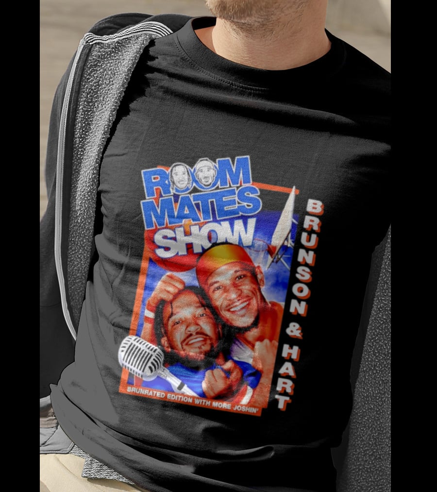 Roommates Show Brunson & Hart Brunrated Edition With More Joshin' New York Knicks T-Shirt