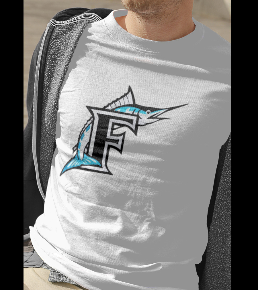 Florida Marlins Vintage F Logo Marlin T-Shirt