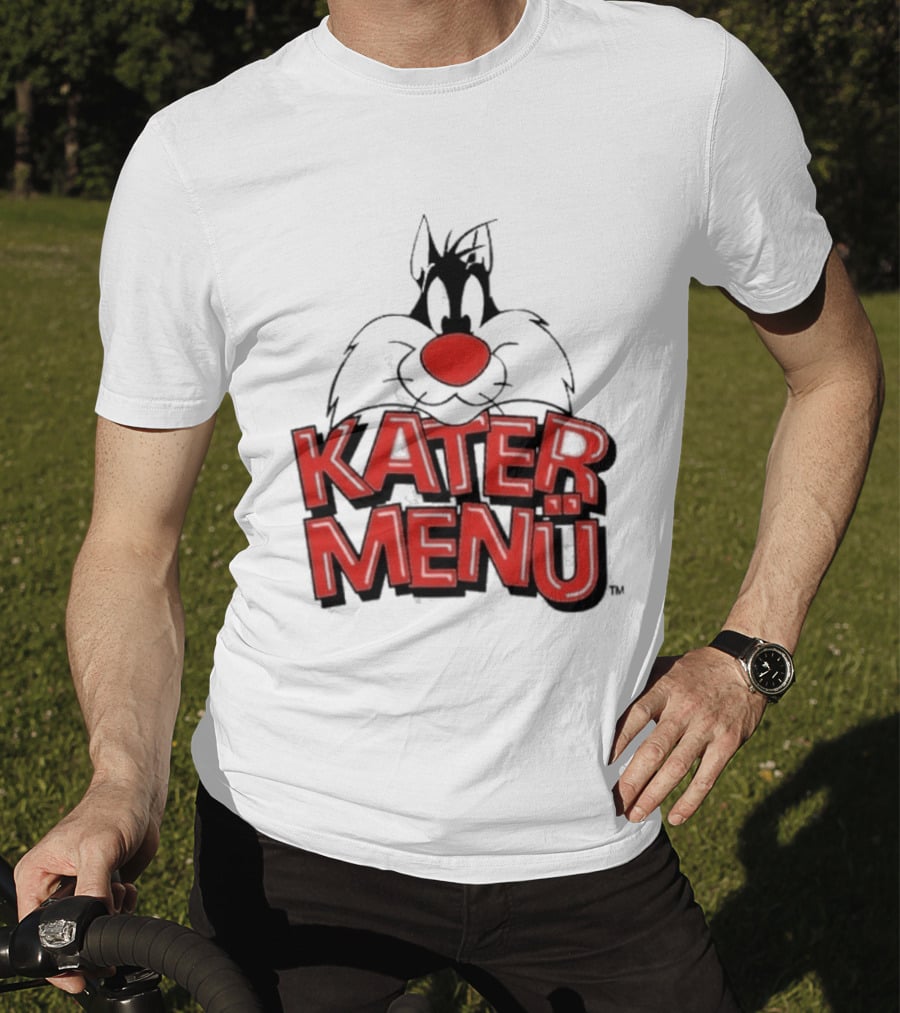 Kater Menü White Cat T-Shirt