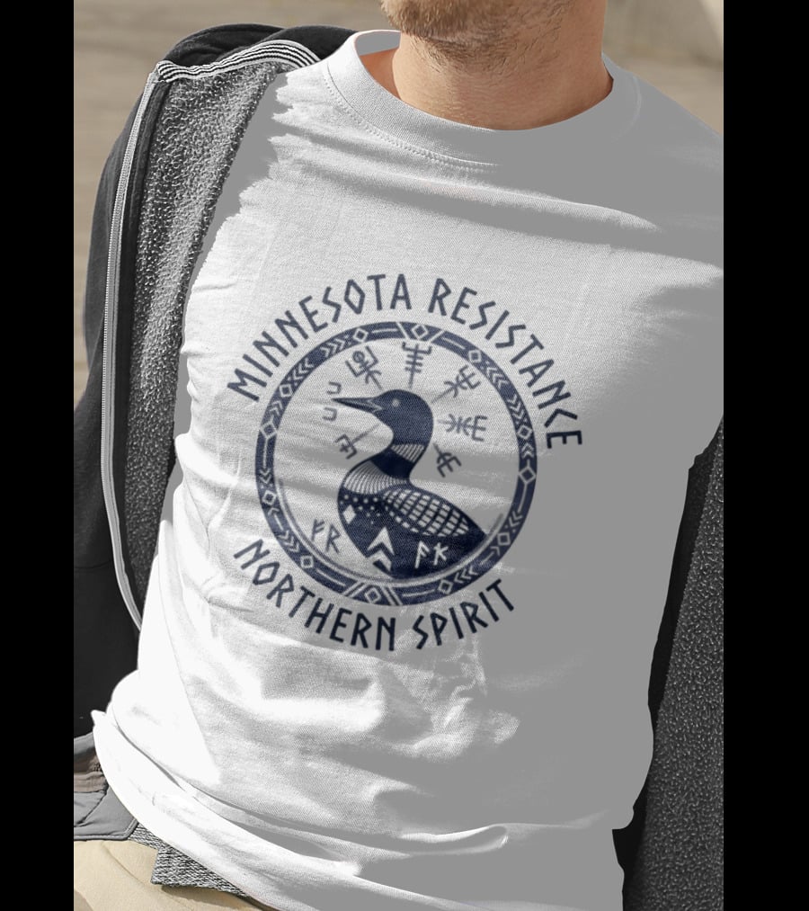 Minnesota Resistance Northern Spirit Loon Arrow Circle T-Shirt