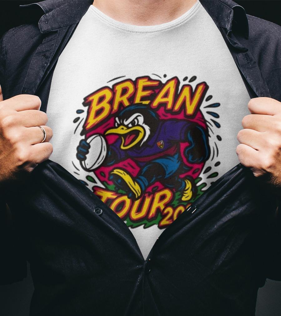 Brean Tour 2026 Rugby Mascot Dynamic T-Shirt
