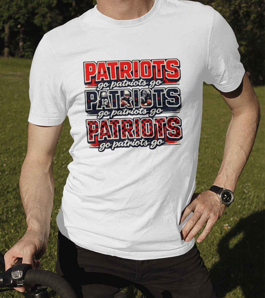 New England Patriots Go Patriots Go Football Game Day T-Shirt