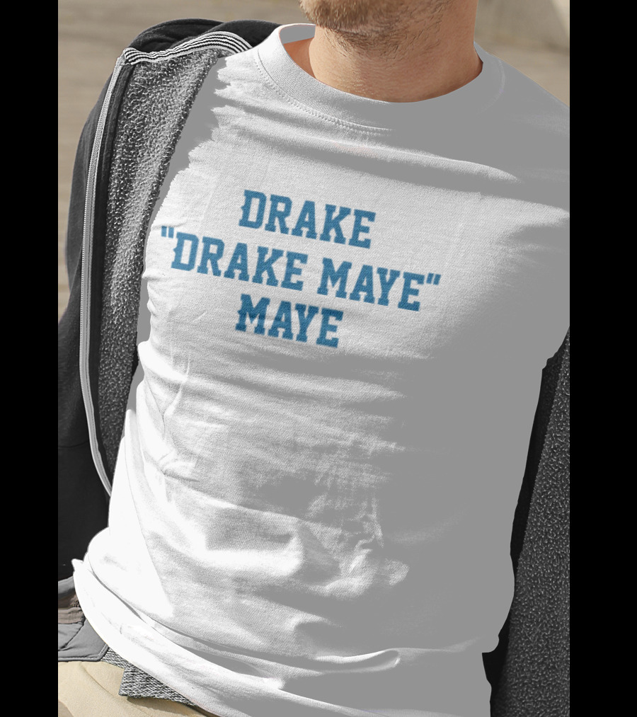 Drake Maye Football Fan Apparel Blue T-Shirt