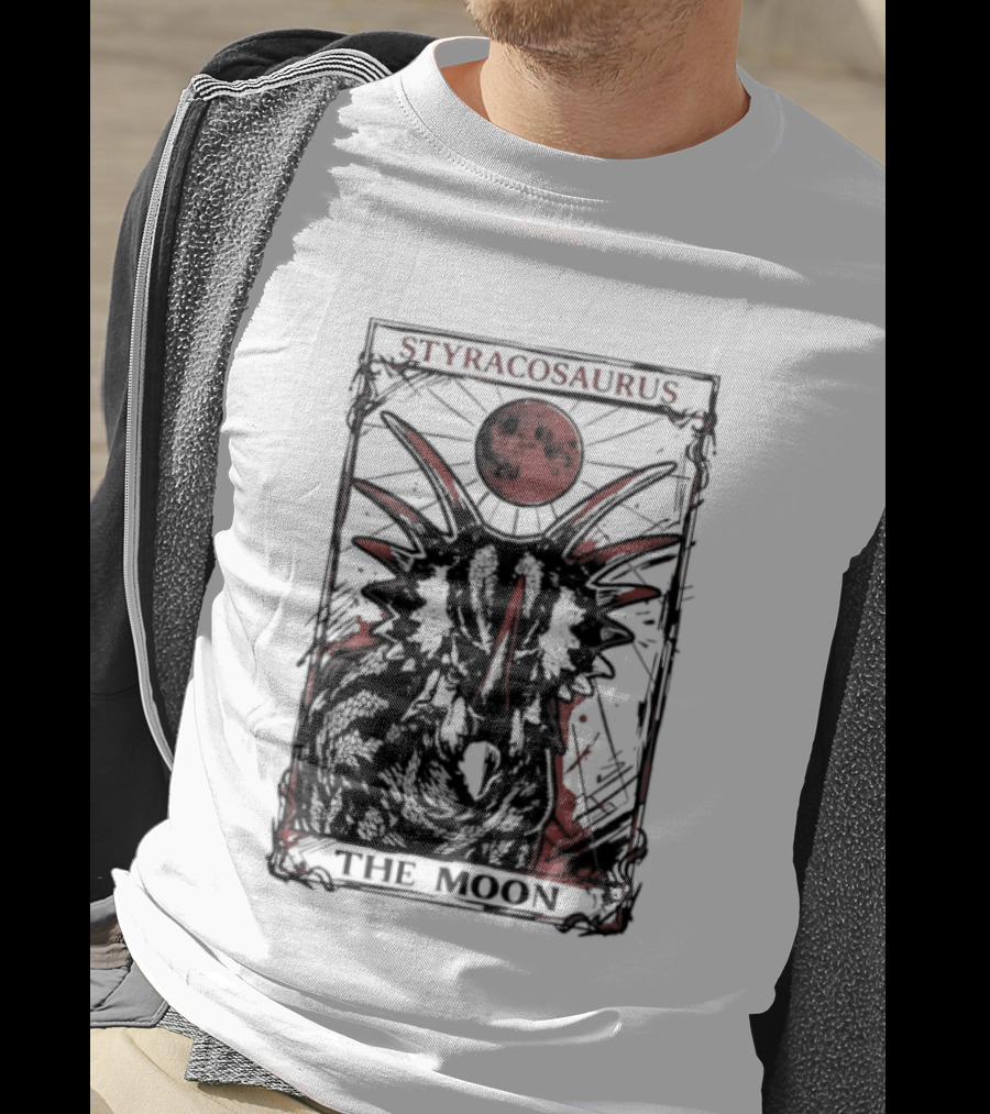 Styracosaurus Under Crimson Moon Magic T-Shirt