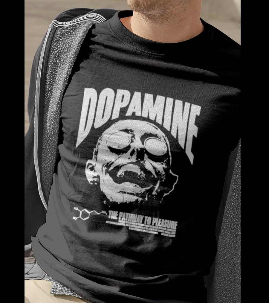 Dopamine The Pathway To Pleasure Molecular Formula Head T-Shirt