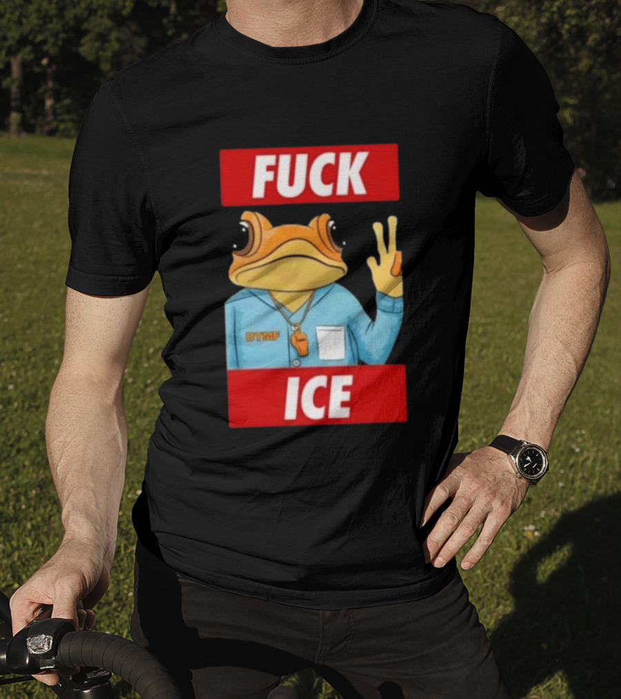 Sapo Concho Frog DTMF With Bold Statement Against ICE T-Shirt
