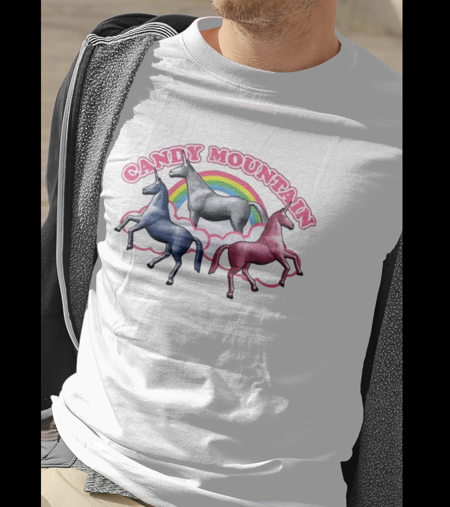 Candy Mountain Unicorns Rainbow Adventure Charlie The Unicorn T-Shirt