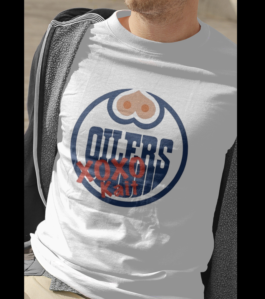 Edmonton Oilers XOXO Kait Retro Style Fan Merch T-Shirt