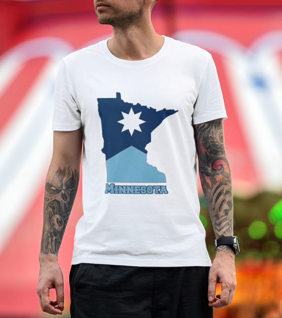 Minnesota Strong Star Map T-Shirt
