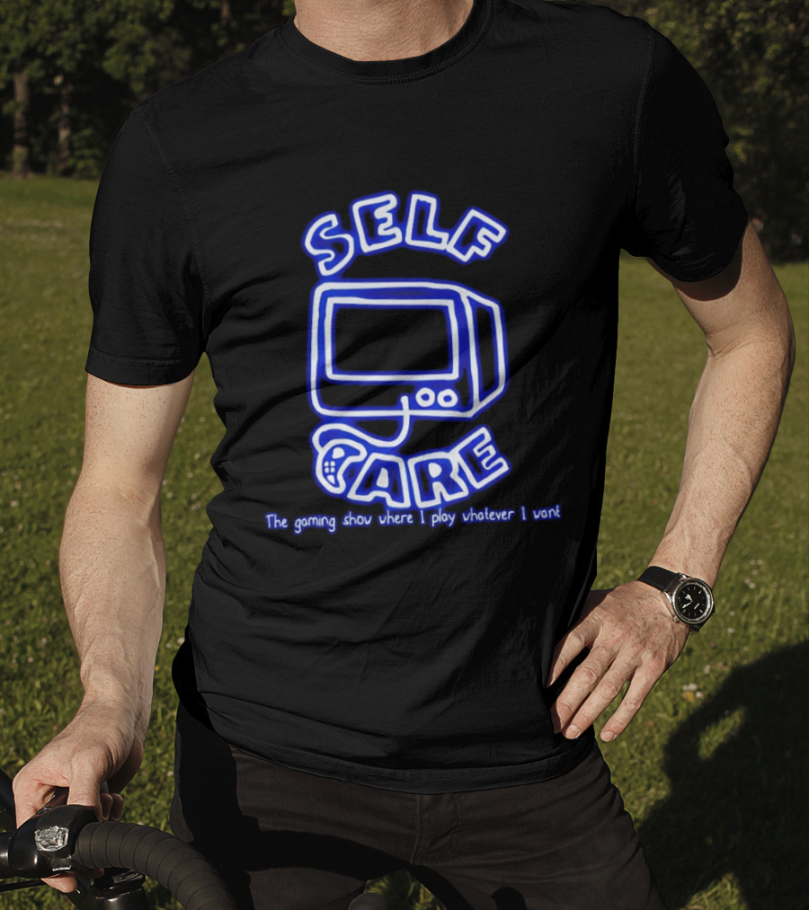 Self Care The Gaming Show Where I Play Whatever I Want Retro Gaming Console T-Shirt