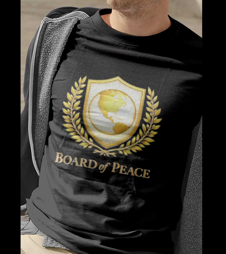 Board Of Peace Gold World Shield And Laurel T-Shirt