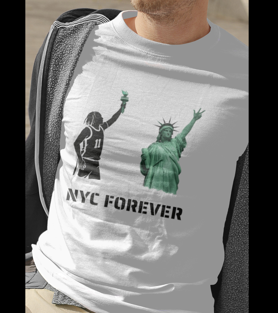 Jalen Brunson 11 Statue Of Liberty NYC Forever New York Knicks 2026 NBA T-Shirt