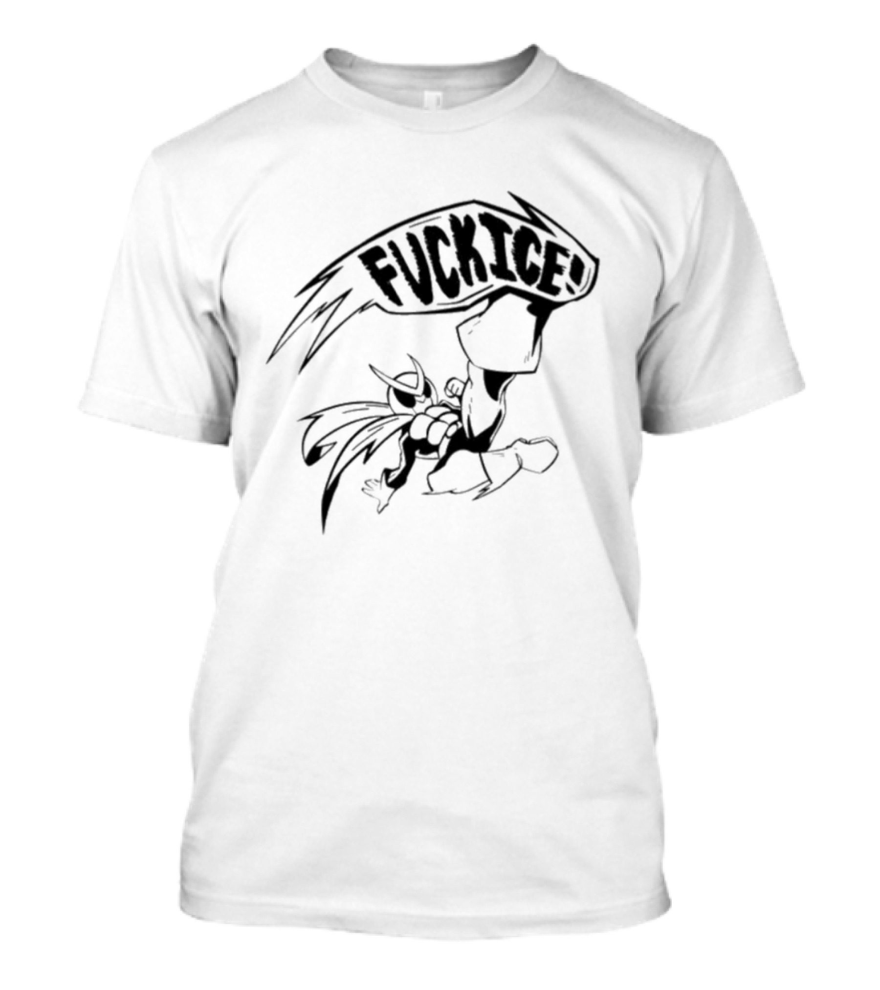Mask Change Fvck Ice Kick Dynamic Character Action Comic T-Shirt