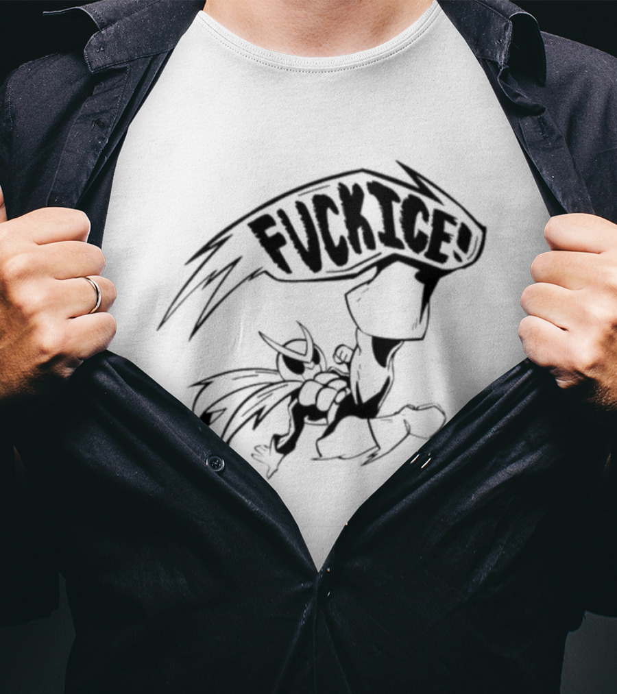 Mask Change Fvck Ice Kick Dynamic Character Action Comic T-Shirt
