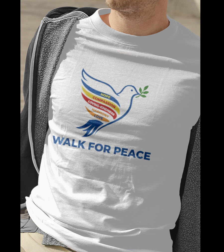 Walk For Peace Hope Compassion Love Dove T-Shirt