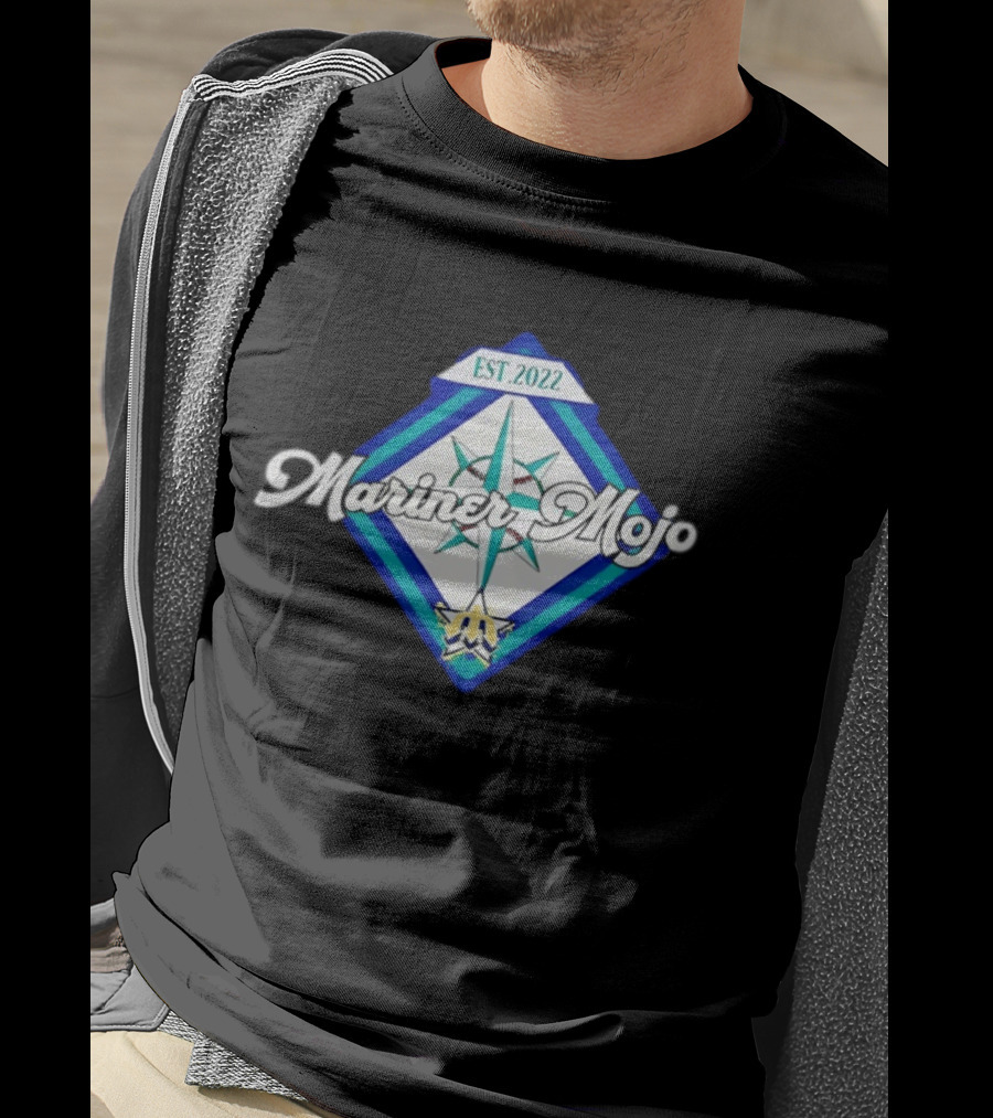 Seattle Mariners Mariner Mojo Est 2022 Compass Baseball T-Shirt