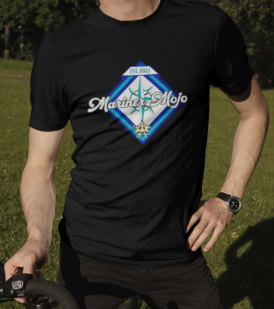 Seattle Mariners Mariner Mojo Est 2022 Compass Baseball T-Shirt