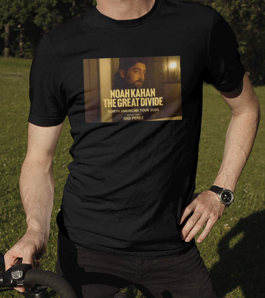 Noah Kahan The Great Divide North American Tour 2026 Special Guest Gigi Perez T-Shirt