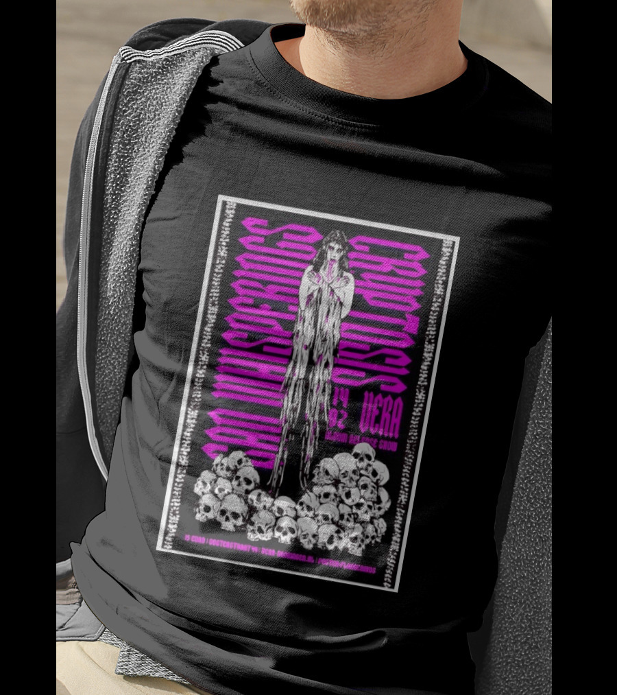 Sad Whisperings Cryptosis Album Release Show 14 02 Groningen Vera Skulls T-Shirt