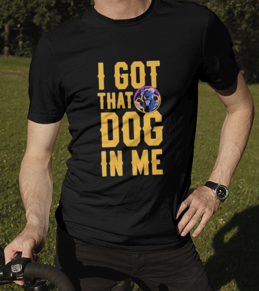 Michigan Dogmen I Got That Dog In Me Bold Team Spirit Rugged T-Shirt