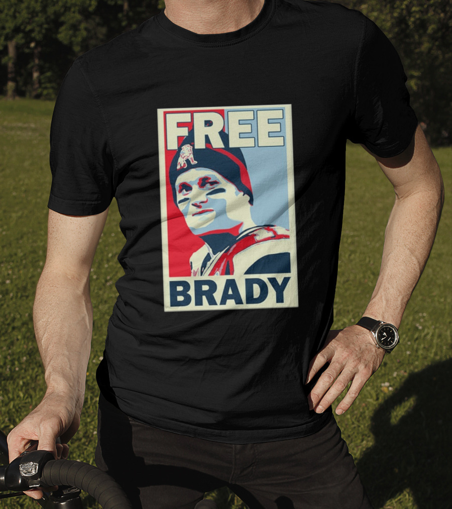 New England Patriots Free Brady Style Sports T-Shirt