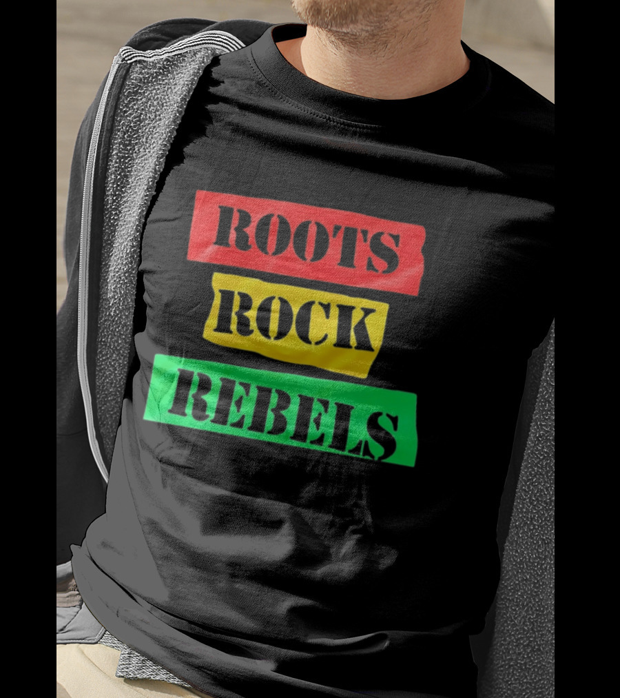 Roots Rock Rebels Reggae Rasta Vibes T-Shirt