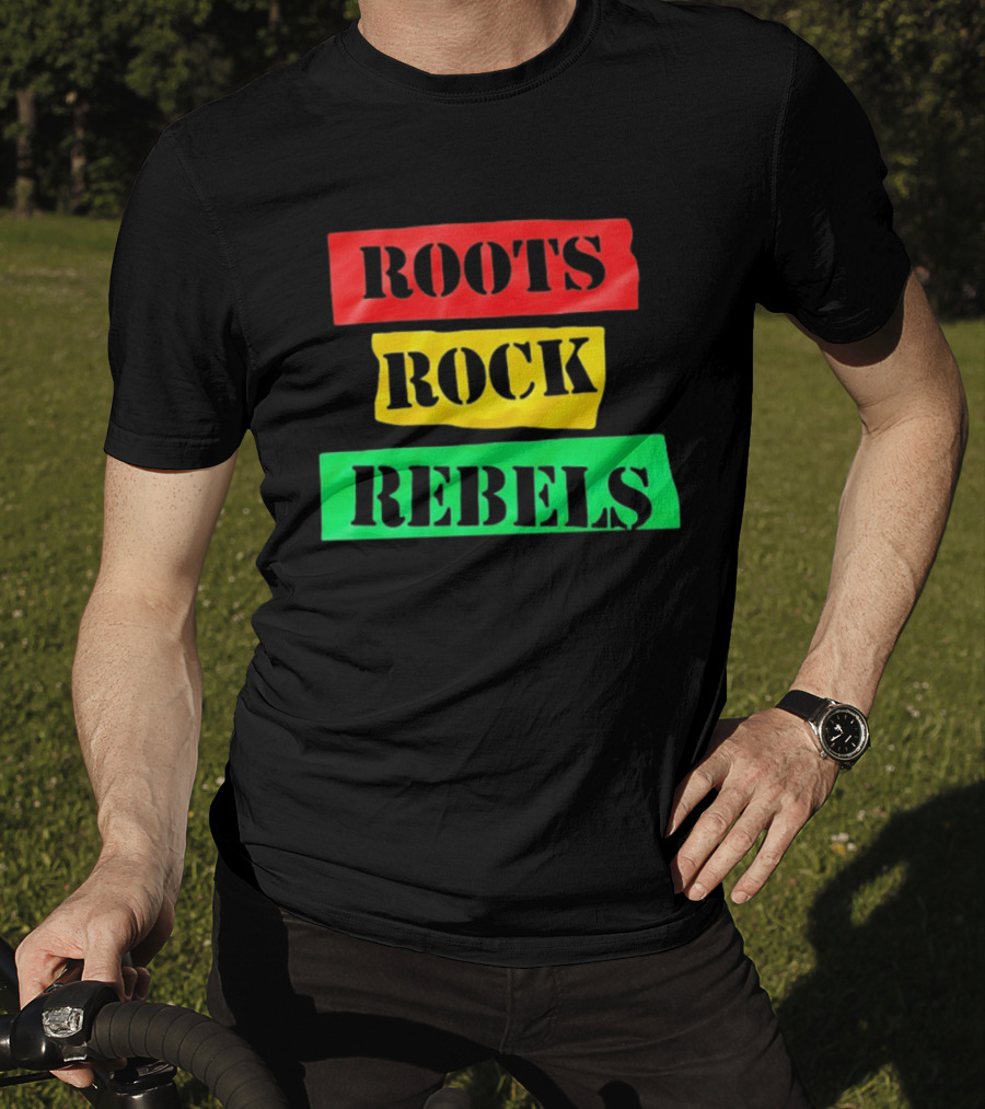 Roots Rock Rebels Reggae Rasta Vibes T-Shirt