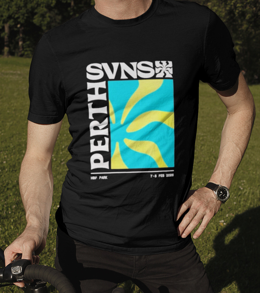 SVNS Perth 2026 Event 7 8 Feb Yellow Blue T-Shirt