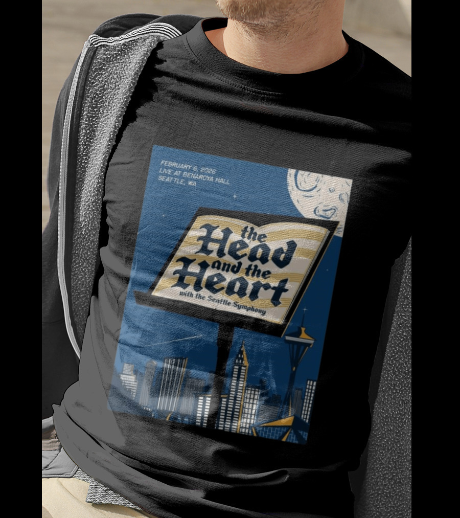 The Head And The Heart With Seattle Symphony Feb 6 2026 Benaroya Hall Seattle T-Shirt
