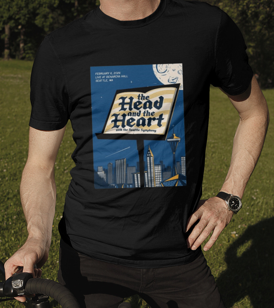 The Head And The Heart With Seattle Symphony Feb 6 2026 Benaroya Hall Seattle T-Shirt