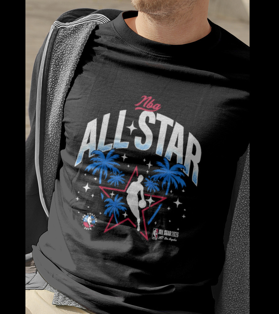 NBA All Star 2026 Los Angeles Tropical Stars Palms T-Shirt