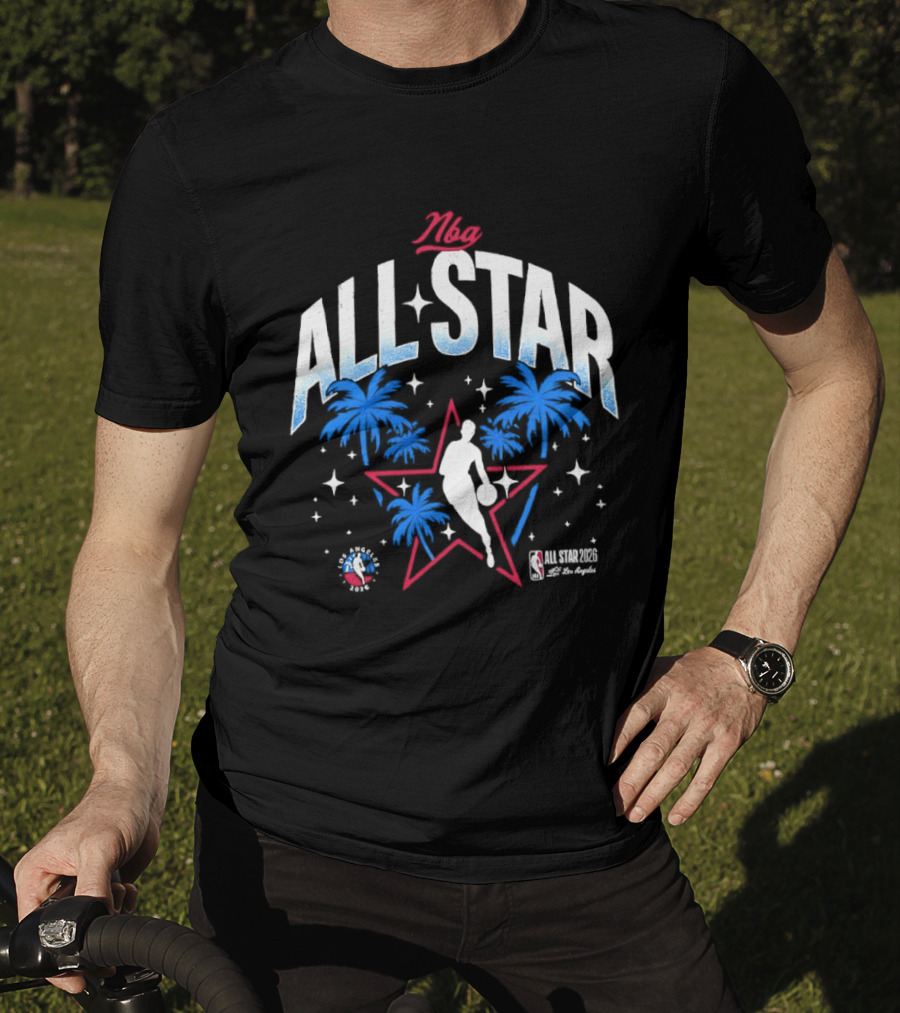 NBA All Star 2026 Los Angeles Tropical Stars Palms T-Shirt