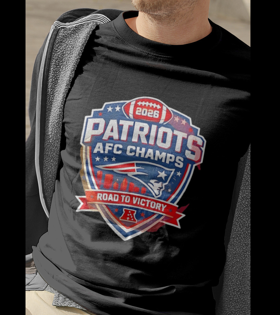 Patriots AFC Champs 2026 Road To Victory T-Shirt