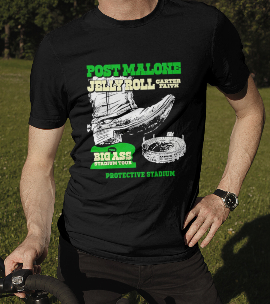 Post Malone Jelly Roll Limp Bizkit Big Ass Stadium Tour 2026 Jones AT&T Stadium T-Shirt