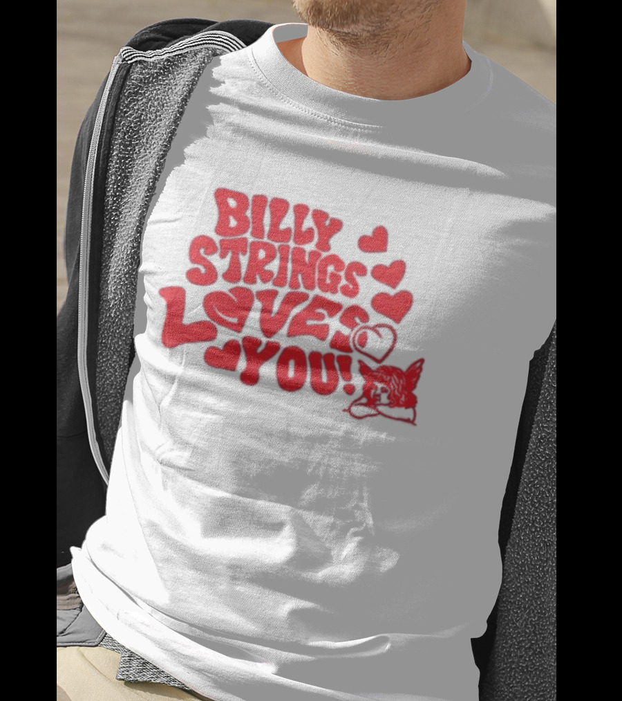Billy Strings Loves You Valentine's Day Hearts 2026 T-Shirt