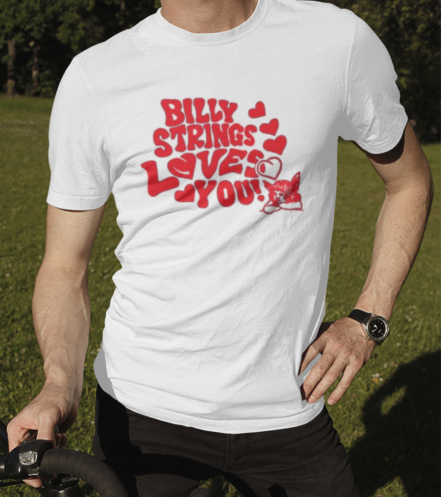 Billy Strings Loves You Valentine's Day Hearts 2026 T-Shirt