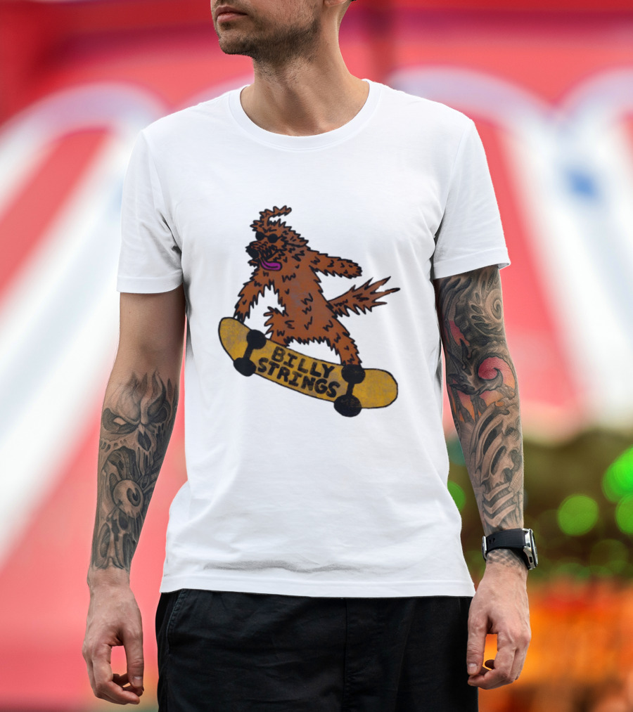 Billy Strings Skateboarding Dog T-Shirt