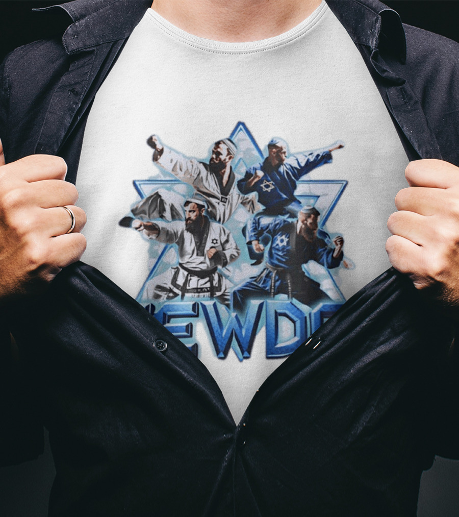 Jewdo Martial Arts Star Of David Karate Fighters T-Shirt