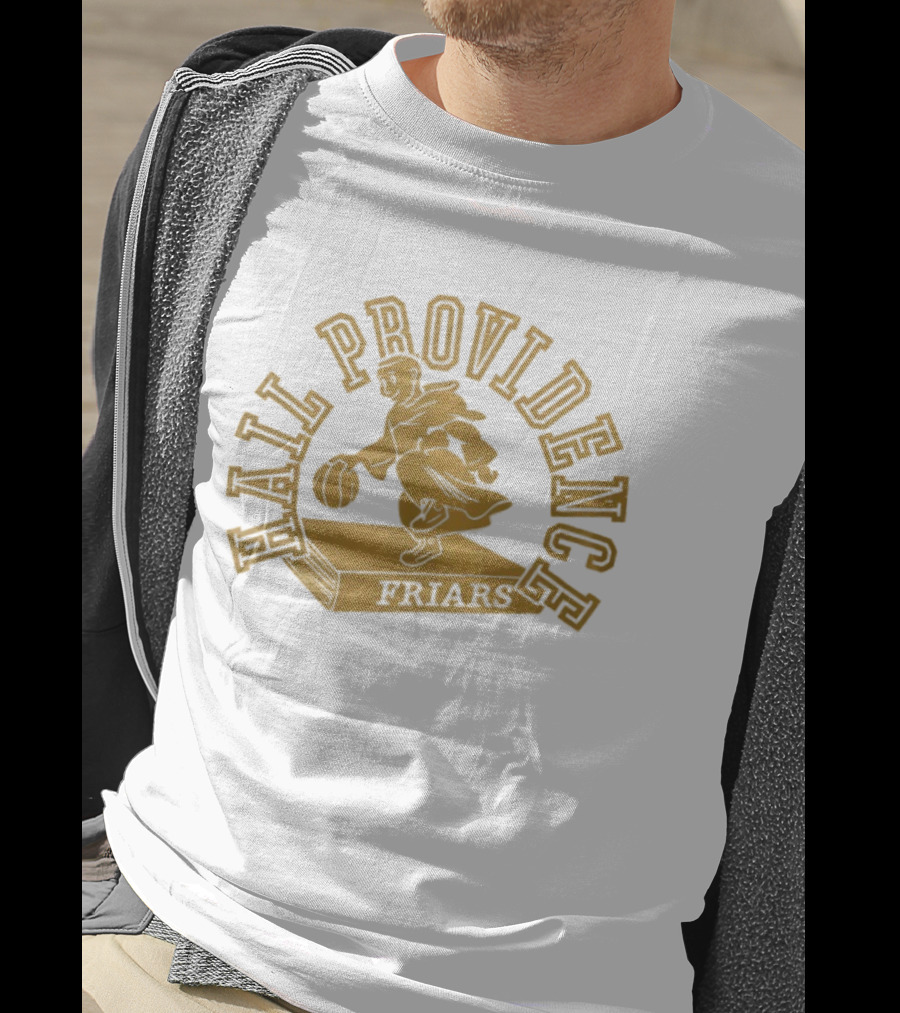 Hail Providence Friars Basketball Player Statue T-Shirt