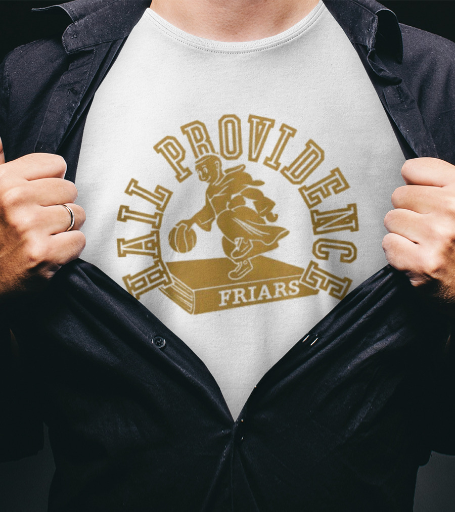 Hail Providence Friars Basketball Player Statue T-Shirt