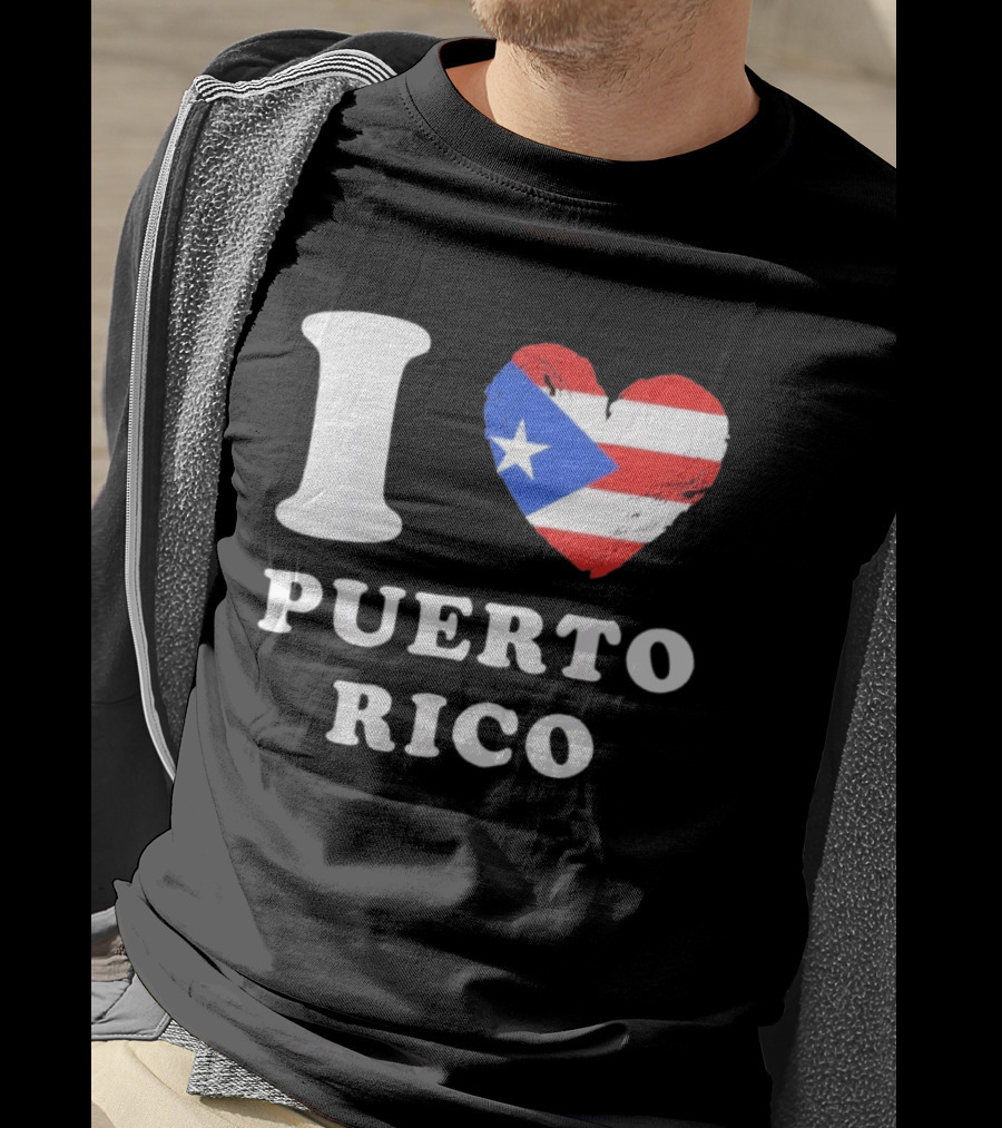 I Heart Puerto Rico Flag T-Shirt